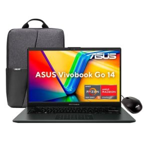 Combo Laptop ASUS VivoBook Go 14 con AMD Ryzen 5, 8 GB RAM, 512 GB SSD + Mochila y Mouse | Oferta Exclusiva