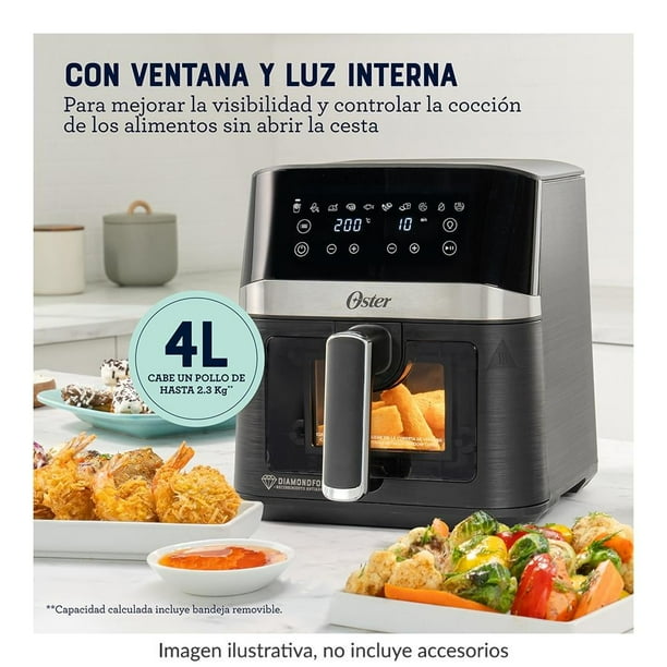 Freidora de Aire Digital Oster DiamondForce 4 L - Cocina Fácil y Saludable