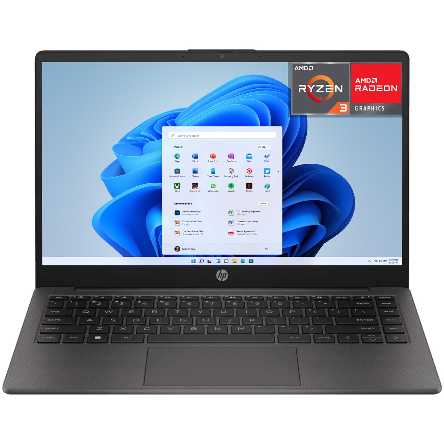 Laptop HP 245 AMD Ryzen 3 7330U 16GB 512GB SSD 14" W11 Teclado Español para Estudiante y Oficina