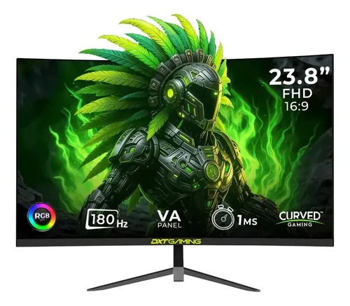 Monitor Gamer Curvo DXTGAMING 23.8'' FHD 1ms 180Hz con Adaptive Sync y Altavoces Integrados