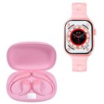 Pack STF Smartwatch Kronos Sound y Audífonos TWS Inalámbricos Rosa - Tecnología al Mejor Precio