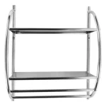 Repisa Baño Bath accents 2 niveles metal 54.5x45x26 cm