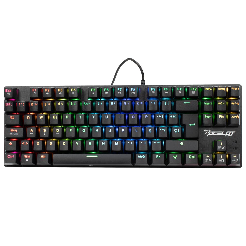Teclado Gamer Ocelot Gaming OK-TKL2 RGB TKL - Calidad y Estilo para Gamers en México