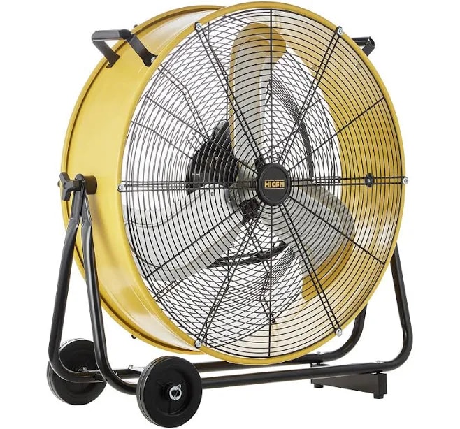 Ventilador de Tambor Industrial Hicfm 24" - 8800 CFM para Uso Profesional