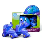 Combo patines en linea 2 en 1 c casco y pro stitch disney