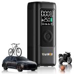 Compresor de aire portátil con Inflador de neumáticos warwolf 160 psi 48 lpm