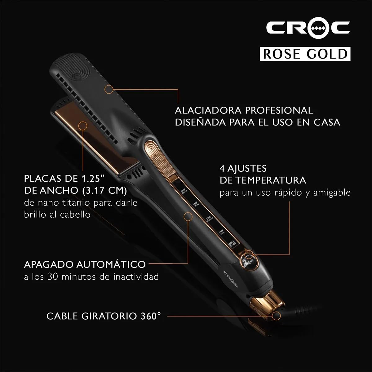 Croc Plancha Rose Gold Premium