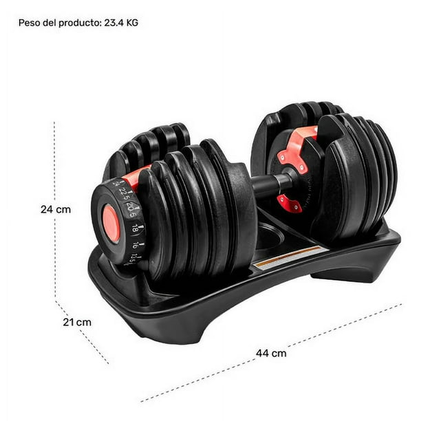 Mancuernas Ajustables Centurfit Automáticas de 2 a 24 kg