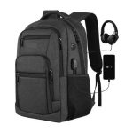 Mochila para portátil de 15.6 pulgadas gris negro