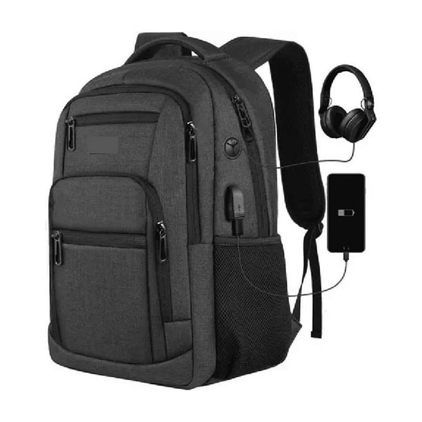 Mochila para portátil de 15.6 pulgadas gris negro