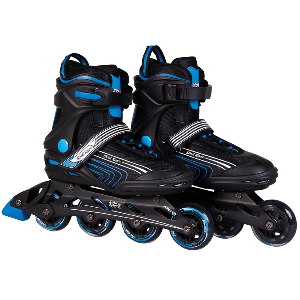 Patines en Línea Street Riders Adulto Talla 27 Negro y Azul