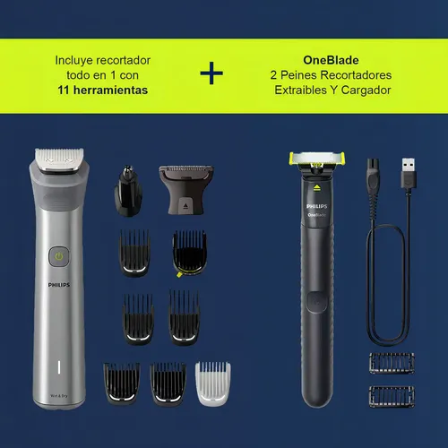 Philips Afeitadora Oneblade Plateado