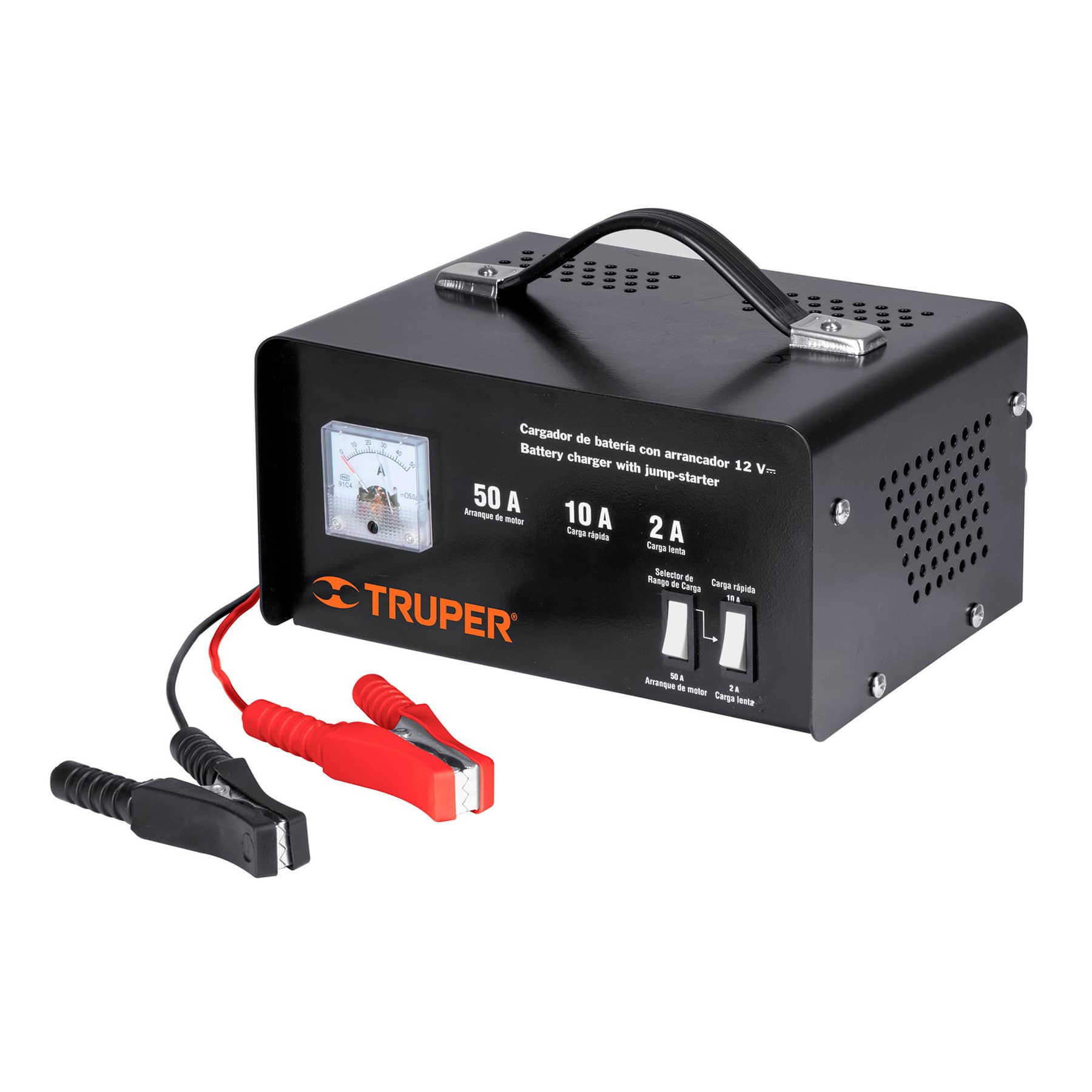 Truper Cargador de 50 A para baterías de 12 V