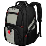 YOREPEK Mochilas Para Hombre 17 Pulgadas Impermeable Con Puerto de Carga USB Mochila Grande de Viaje Para Laptop