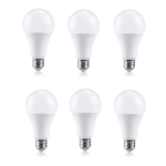 6 focos Inteligente Wifi 9w led e27