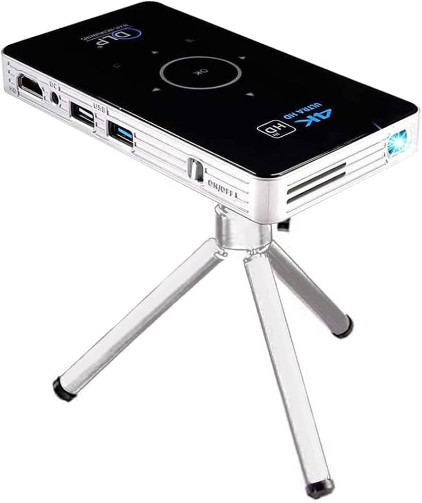 Android Smart DLP Mini proyector 4K LED 1080P WiFi Bluetooth proyector de bolsillo HD cine en casa cine cine familiar