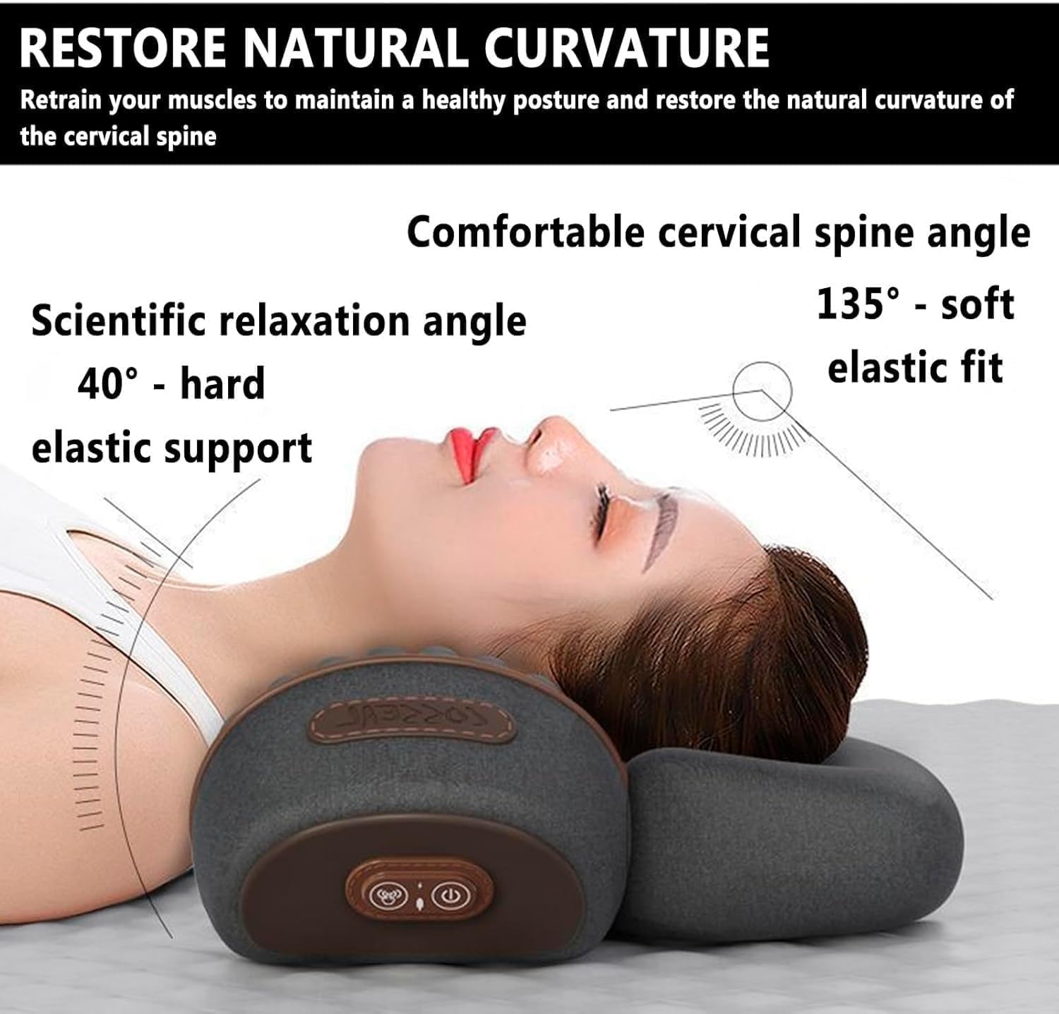 Artuvate Cervicale Fisiorest Fisiorest Massaggiatore for il collo 3 in 1