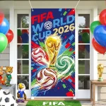 Bandera Copa Mundial 2026 Internacional País Bandera Y Trofeo Vitrina