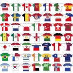 Bandera Mundial De Fútbol 2026 Con 50 Banderines De