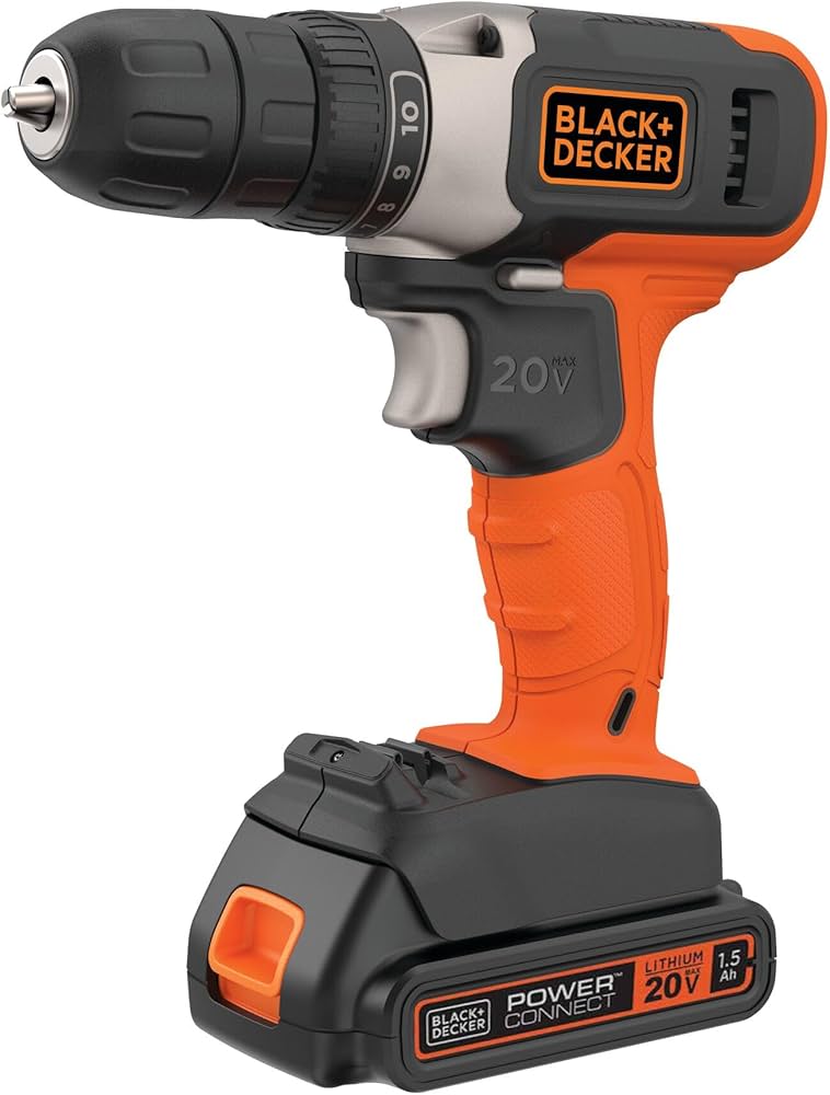black+Decker Taladro atornillador inalámbrico 20v max BCD702C1