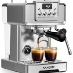 Cafetera espresso sangkee 15 bares con espumador de leche
