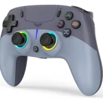 Control inalámbrico betmi para ps5 pro/Slim con doble vibración y led