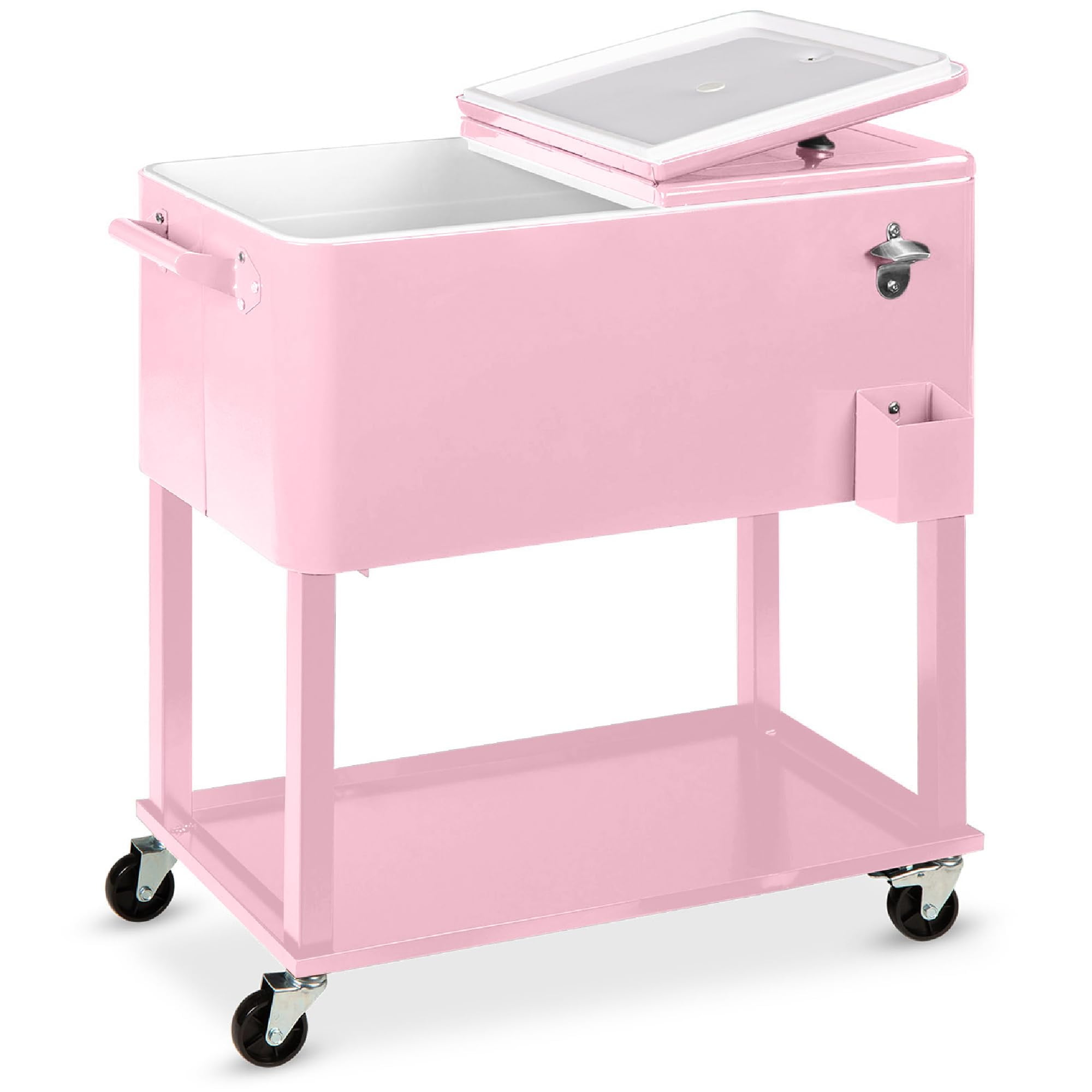 Cooler cart best choice products acero 80 litros