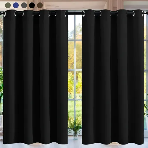 Cortina Cuory Blackout 2 Paneles Aislada Premium 132 X 213
