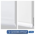Cortina enrollable blackout 180x180cm blanco