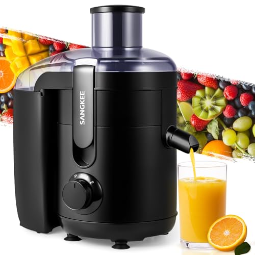 Extractor de Jugos Sangkee K100053 Negro 2 Modos de Velocidad 350w
