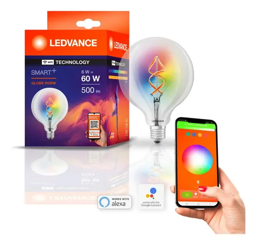 Foco inteligente ledvance fil edison rgb 6w