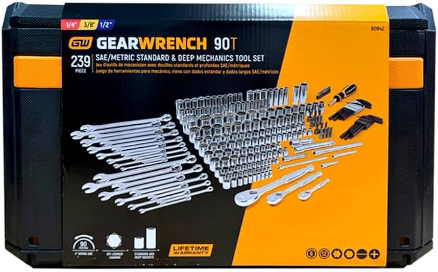 GearWrench Juego herramientas Mecanicas de 239 pzas