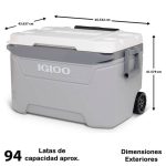 Hielera Igloo Sunsent 60 Qt Roller 56 L