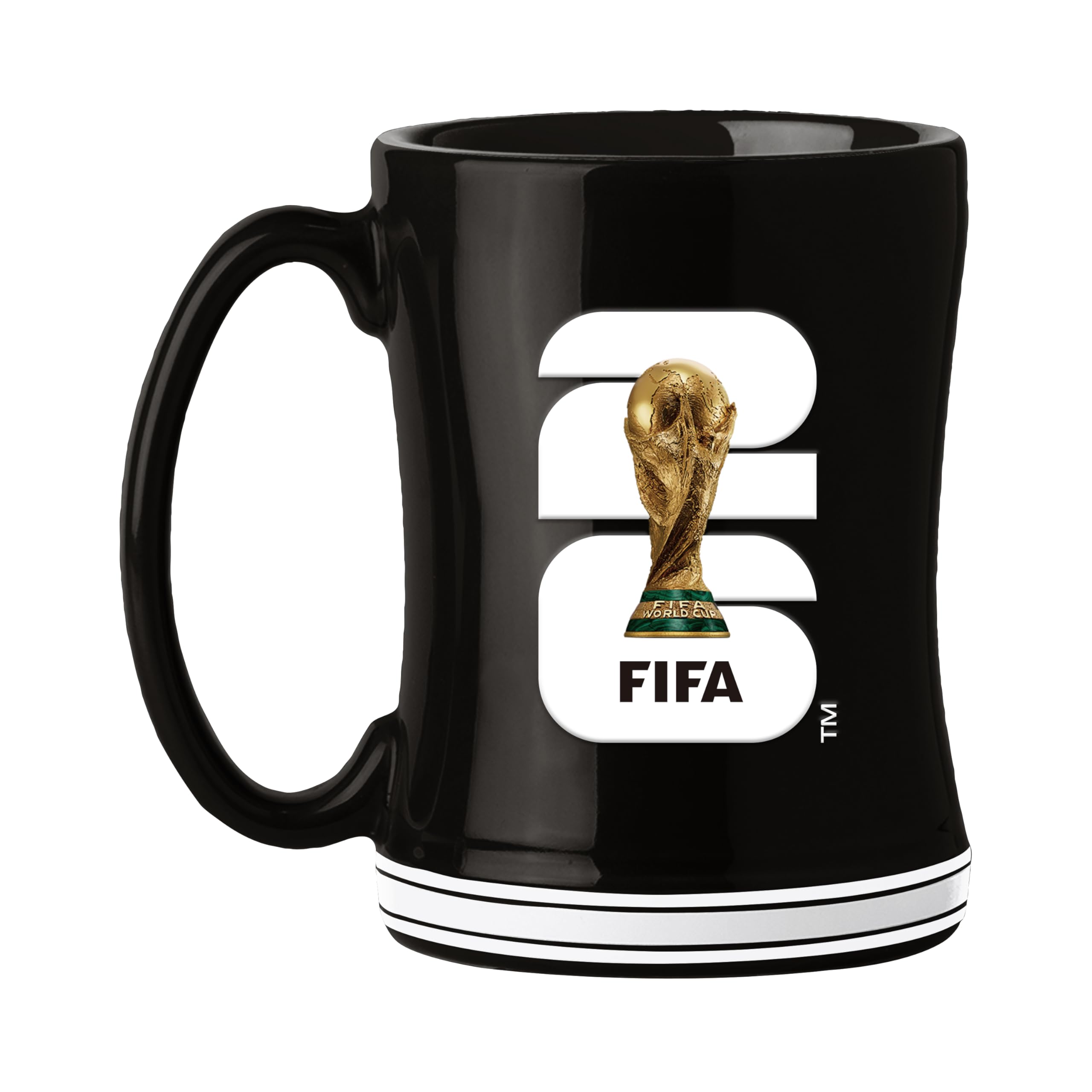 Honav Soccer FIFA World Cup 2026 Taza de café esculpida de 14 onzas