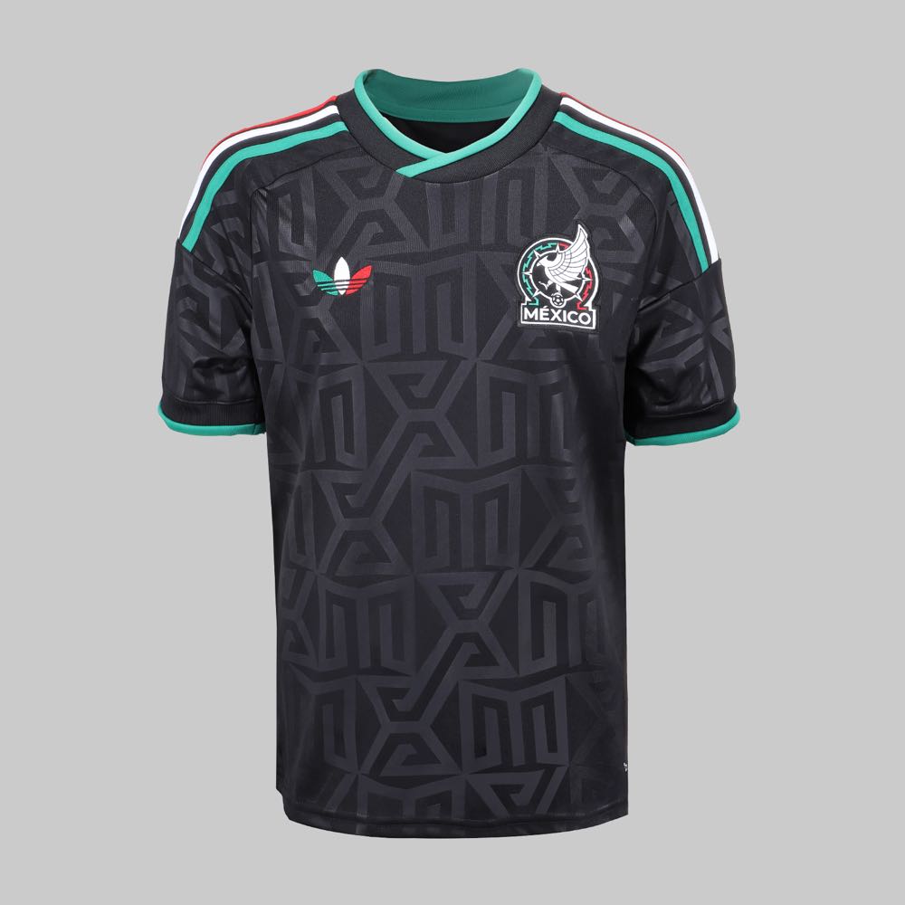 Jersey Adidas México Alternativo Mundial 2026 Juvenil - Color Negro