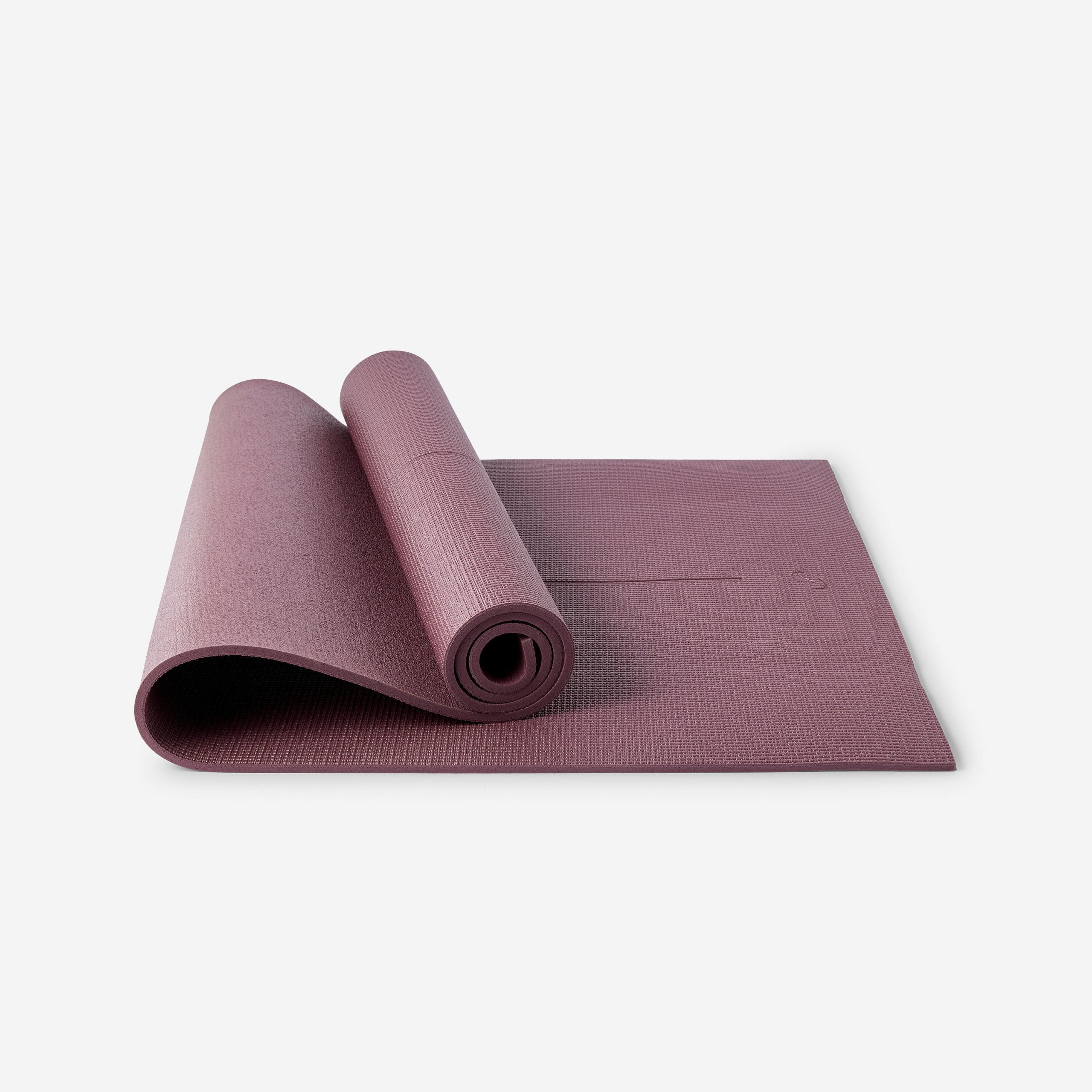 Kimjaly Tapete de Yoga Suave Confort Burdeos 173 cm X 61 cm 8 mm