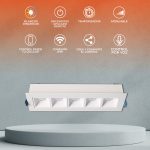 Lámpara Downlight Inteligente WiFi 11 W Luz Blanca Ajustable