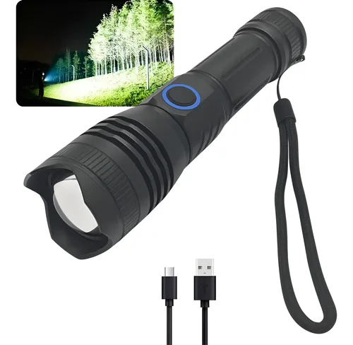 Lampara táctica ultra potente led t9 10000 lúmene