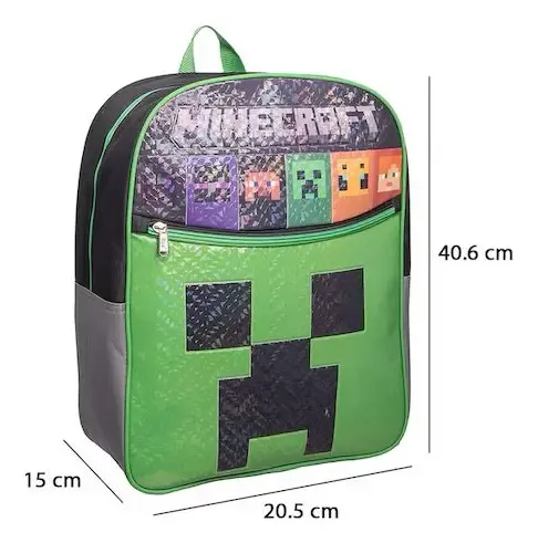 Mochila Escolar Minecraft Estampada