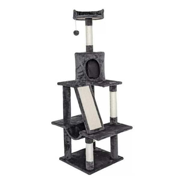Mueble Grande Rascador tipo Árbol p/Gatos Sp-3832 Pawffy