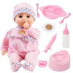 Muñeca interactiva choi's talking de 16 pulgadas con accesorios