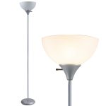 Newhouse Lighting NHFL-HE-SI Henry Lámpara de pie moderna de 180 cm