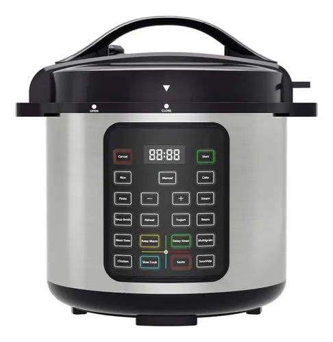 olla de presión multifunción Edx 7en1,vapor,lenta,sauté1000w