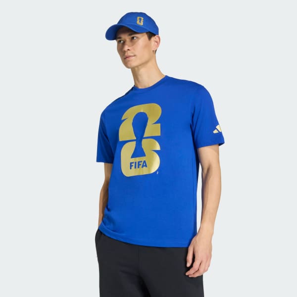 Playera Copa Mundial Fifa 2026 Emblema Oficial Adidas Azul para Hombre