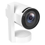 Portable mini projector with telescopic stand built in speaker 4k 5g bluetooth function