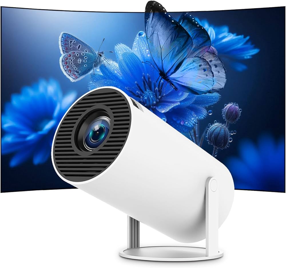 Proyector portátil thunrlge 4k 1080p full hd android 11 wifi 6
