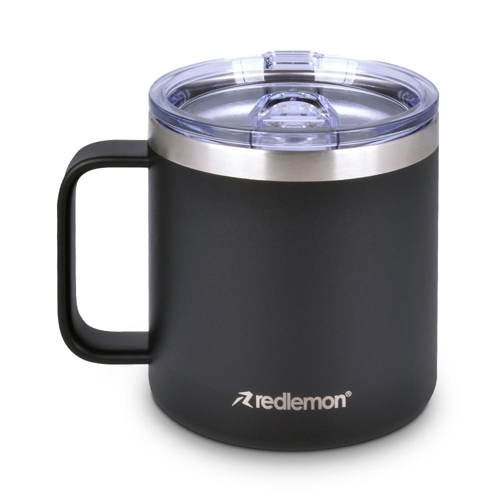 Redlemon Termo para Café de Acero Inoxidable Taza con Tapa Hermética 400 ml