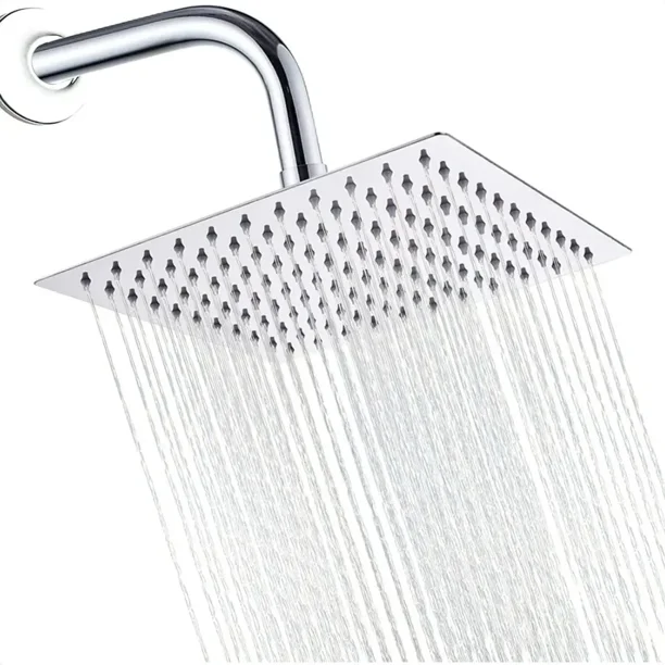 Regadera Cuadrada 10 Baño Ducha Lluvia Solvex Cromada