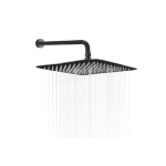 Regadera cuadrada tipo lluvia con tubo 40 cm