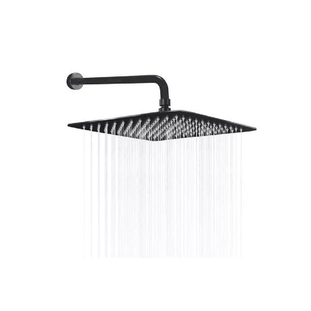 Regadera cuadrada tipo lluvia con tubo 40 cm